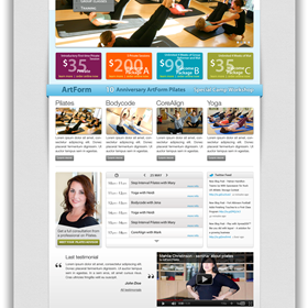 UX/UI Design: ArtForm Pilates